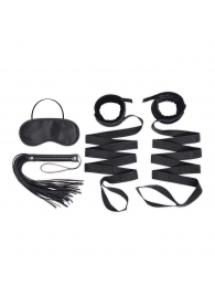 Эротический набор 4PC Bondage Bed Strap   Flogger Kit - Lux Fetish - купить с доставкой в Ногинске