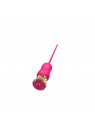 Розовый тонкий стимулятор Nipple Vibrator - 23 см. - I-MOON - купить с доставкой в Ногинске
