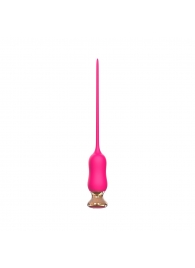 Розовый тонкий стимулятор Nipple Vibrator - 23 см. - I-MOON - купить с доставкой в Ногинске