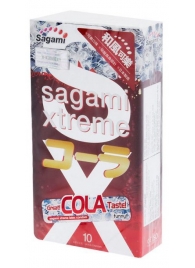 Ароматизированные презервативы Sagami Xtreme COLA - 10 шт. - Sagami - купить с доставкой в Ногинске