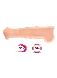 Телесная фантазийная насадка на член Cock Sleeve Size M - KOKOS - в Ногинске купить с доставкой