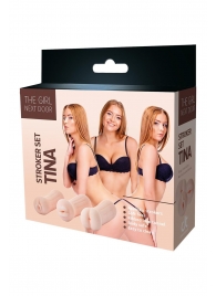 Набор из 3 мастурбаторов The Girl Next Door Tina - Dream Toys - в Ногинске купить с доставкой
