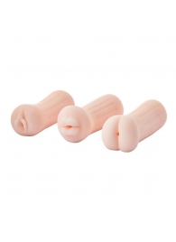 Набор из 3 мастурбаторов The Girl Next Door Tina - Dream Toys - в Ногинске купить с доставкой