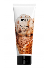 Лубрикант на водной основе OYO Aroma Gel Ice Cream с ароматом пломбира - 75 мл. - OYO - купить с доставкой в Ногинске
