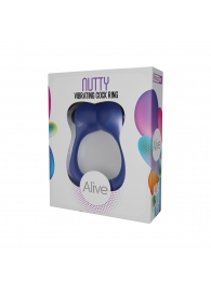 Синее эрекционное виброкольцо Nutty - Adrien Lastic - в Ногинске купить с доставкой