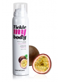 Массажная хрустящая пенка Tickle my body с ароматом маракуйи - 150 мл. - Love to Love - купить с доставкой в Ногинске