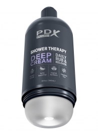 Мастурбатор в бутылке Shower Therapy Deep Cream - Pipedream - в Ногинске купить с доставкой