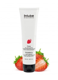 Лубрикант на водной основе Nuei Inlube с алоэ вера и ароматом клубники - 100 мл. - Nuei cosmetics - купить с доставкой в Ногинске