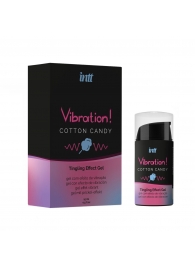 Жидкий вибратор Vibration Cotton Candy с ароматом сахарной ваты - 15 мл. - INTT - купить с доставкой в Ногинске