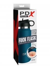 Мастурбатор-вагина в синей колбе F*ck Flask - Pipedream - в Ногинске купить с доставкой