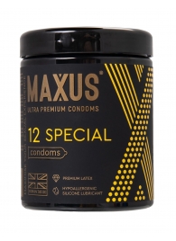 Презервативы с точками и рёбрами MAXUS Special - 12 шт. - Maxus - купить с доставкой в Ногинске