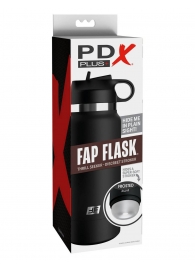 Черный мастурбатор в виде бутылки Fap Flask - Pipedream - в Ногинске купить с доставкой