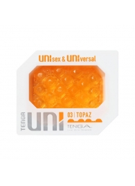 Оранжевый мастурбатор-стимулятор Tenga Uni Topaz - Tenga - в Ногинске купить с доставкой