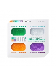 Набор из 4 мастурбаторов-стимуляторов Tenga Uni Variety Pack - Tenga - в Ногинске купить с доставкой