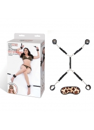 Леопардовая фиксация на матрас для рук и ног Classic Bedspreader - Lux Fetish - купить с доставкой в Ногинске