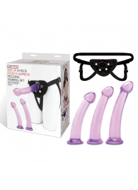 Тренировочный набор с тремя насадками Pegging Training Set - Lux Fetish - купить с доставкой в Ногинске