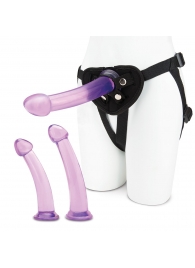 Тренировочный набор с тремя насадками Pegging Training Set - Lux Fetish - купить с доставкой в Ногинске
