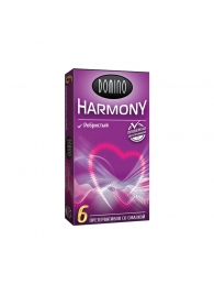 Презервативы с рёбрышками Domino Harmony - 6 шт. - Domino - купить с доставкой в Ногинске