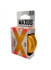 Презервативы анатомической формы Maxus Sensual - 3 шт. - Maxus - купить с доставкой в Ногинске