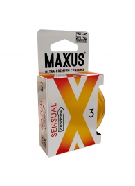 Презервативы анатомической формы Maxus Sensual - 3 шт. - Maxus - купить с доставкой в Ногинске