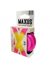 Ароматизированные презервативы Maxus Exotic Mix - 3 шт. - Maxus - купить с доставкой в Ногинске