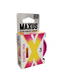 Ароматизированные презервативы Maxus Exotic Mix - 3 шт. - Maxus - купить с доставкой в Ногинске