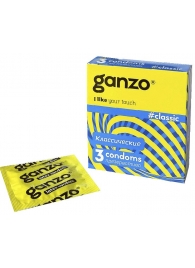 Классические презервативы с обильной смазкой Ganzo Classic - 3 шт. - Ganzo - купить с доставкой в Ногинске