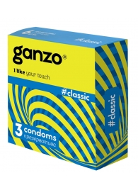 Классические презервативы с обильной смазкой Ganzo Classic - 3 шт. - Ganzo - купить с доставкой в Ногинске