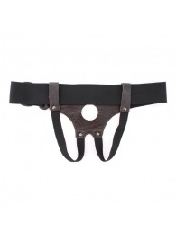 Трусики для страпона коричневого цвета - БДСМ Арсенал - купить с доставкой в Ногинске