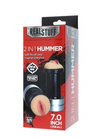 Двусторонний мастурбатор REALSTUFF 2 IN 1 HUMMER MOUTH   VAGINA - ротик и вагина - Dream Toys - в Ногинске купить с доставкой