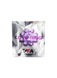 Мягкая фиолетовая гелевая насадка - Toyfa Basic - в Ногинске купить с доставкой