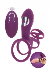Фиолетовая эрекционная вибронасадка Halo Halo C-Ring Sleeve - Toy Joy - в Ногинске купить с доставкой