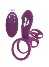 Фиолетовая эрекционная вибронасадка Halo Halo C-Ring Sleeve - Toy Joy - в Ногинске купить с доставкой