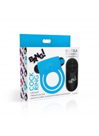 Голубое эрекционное виброкольцо 28X Remote Control Vibrating Cock Ring   Bullet - XR Brands - в Ногинске купить с доставкой