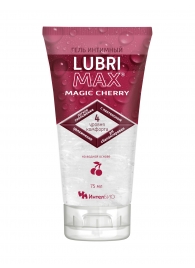 Интимный гель-смазка на водной основе Lubrimax Magic Cherry - 75 мл. - ИнтелБИО - купить с доставкой в Ногинске