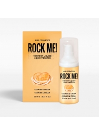 Жидкий вибратор Nuei Rock Me! с ароматом печенья и сливок - 20 мл. - Nuei cosmetics - купить с доставкой в Ногинске