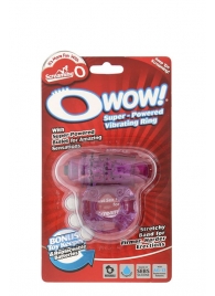 Фиолетовое эрекционное виброкольцо OWOW PURPLE - Screaming O - в Ногинске купить с доставкой