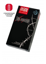 Презервативы с точками Elasun Big Dotted - 10 шт. - Elasun - купить с доставкой в Ногинске