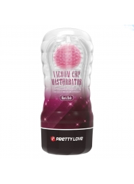Прозрачный текстурированный мастурбатор Vacuum Cup Masturbator Black Hole - Baile - в Ногинске купить с доставкой
