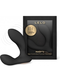 Черный вибростимулятор простаты Hugo 2 - Lelo - в Ногинске купить с доставкой