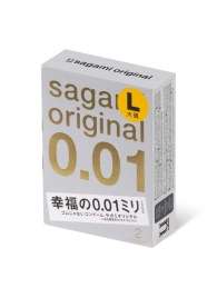 Презервативы Sagami Original 0.01 L-size увеличенного размера - 2 шт. - Sagami - купить с доставкой в Ногинске