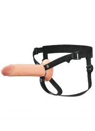 Полый страпон на ремнях 8’’ Hollow Silicone Strap-on - Pipedream - купить с доставкой в Ногинске