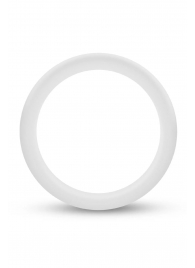 Белое люминесцентное эрекционное кольцо Silicone Glo Cock Ring - Blush Novelties - в Ногинске купить с доставкой