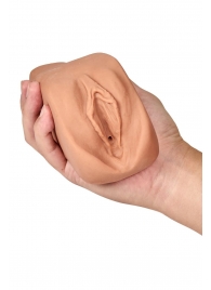 Маструбатор-вагина с вибрацией Soft   Wet Renata Realistic Tan Masturbator - Blush Novelties - в Ногинске купить с доставкой
