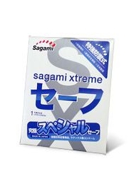 Презерватив Sagami Xtreme Ultrasafe с двойным количеством смазки - 1 шт. - Sagami - купить с доставкой в Ногинске