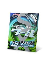 Презерватив Sagami Xtreme Mint с ароматом мяты - 1 шт. - Sagami - купить с доставкой в Ногинске