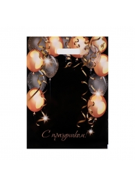 Пакет с вырубной ручкой и принтом в виде шариков (30х40 см) - Сима-Ленд - купить с доставкой в Ногинске