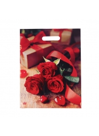 Пакет с принтом в виде роз (31х40 см) - Сима-Ленд - купить с доставкой в Ногинске
