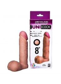 Фаллическая насадка для страпона UNICOCK 8  - 20 см. - LOVETOY (А-Полимер) - купить с доставкой в Ногинске
