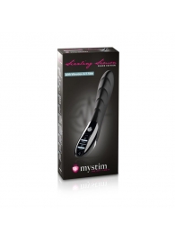 Вибратор с электростимуляцией Sizzling Simon Black Edition - 27 см. - MyStim - купить с доставкой в Ногинске